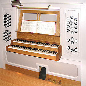 Orgeldetail - Spieleinrichtung