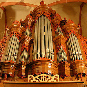 Organ of a pilgrim church in Gottsbüren (Germany)