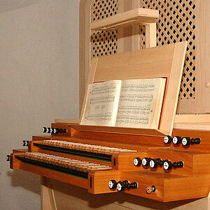 Orgeldetails - Spieleinrichtung Vinsebeck